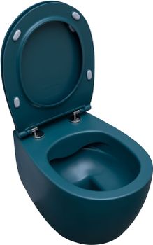 Чаша подвесного унитаза Allen Brau Fantasy 4.11004.PT петроль — фото 3, Подвесные унитазы