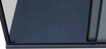 Душевая дверь Aquanet Pleasure Evo 140 AE65-N140-BT профиль черный, прозрачное стекло — фото 9, Душевые двери в нишу