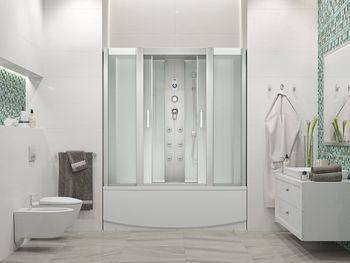 Душевой бокс ERLIT 45 серия ER4515TP-C3-RUS матовое стекло — фото 3, Душевые боксы