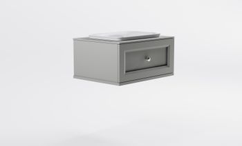 Товар: Тумба Классик 80см 1ящ NCS S 3502-Y мат., раковина Ретро бел глянц, столешница Solid в цвете 4631177715501 - фото 3 Тумба Классик 80см 1ящ NCS S 3502-Y мат., раковина Ретро бел глянц, столешница Solid в цвете 4631177715501 — фото 3, Тумбы с раковиной