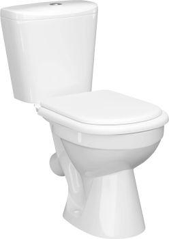 Унитаз-компакт КЕРАМИН ЛАГО МС Б-1 однорежимный, сиденье полипропилен CDB00028974 (4810531150350) — фото 5, Напольные унитазы