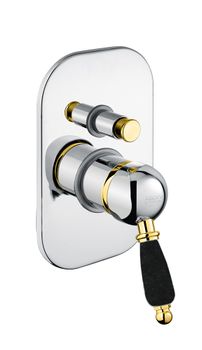 Смеситель для душа Fiore IMPERIAL BLACK 89CO5134, хром/золото — фото 1, Смеситель для душа