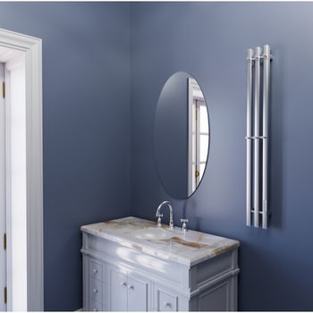 Полотенцесушитель электрический INARO ПРОФИЛЬНЫЙ 1200х120, скр.монтаж, СНШ, сатиновый хром, (6 крючков), Маргроид Inaro-12012-057-9006 — фото 1, Электрические полотенцесушители