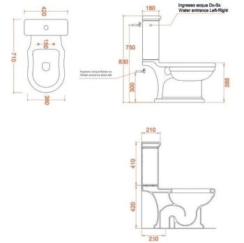 Унитаз Artceram Hermitage напольный цвет белый HEV008 01 00 — фото 2, Напольные унитазы