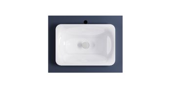 Тумба Классик 80 1ящ RAL7024 мат., раковина Ретро бел глянц, столешница Solid в цвете 4631177715525 — фото 6, Тумбы с раковиной