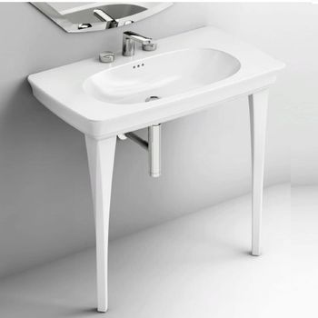 Ножки Artceram Civitas керамические для раковины (2 шт.) цвет белый CIC002 01 00 — фото 1, Комплектующие