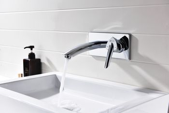 Mars Смеситель для раковины, монолит.излив 179мм на стену, р/ОД, хром, LM, LM3526C — фото 1, Смесители для раковины