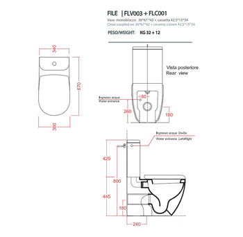 Унитаз Artceram FILE 2.0 напольный цвет черный матовый FLV003 17 00 — фото 1, Напольные унитазы