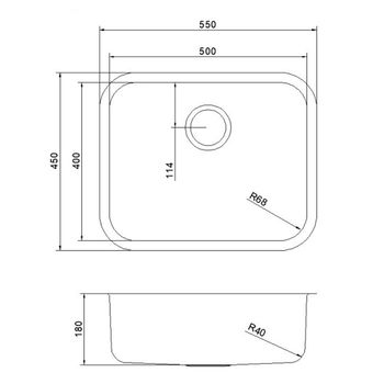 Кухонная мойка Reflexion Iseo RX2265BL оружейная сталь — фото 403, Кухонные мойки