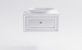 Товар: Тумба Шарм 80см 1ящ белый матовый, раковина Шарм бел глянец и столешницей Solid бел матовый 4631177715051 - фото 2 Тумба Шарм 80см 1ящ белый матовый, раковина Шарм бел глянец и столешницей Solid бел матовый 4631177715051 — фото 2, Тумбы с раковиной