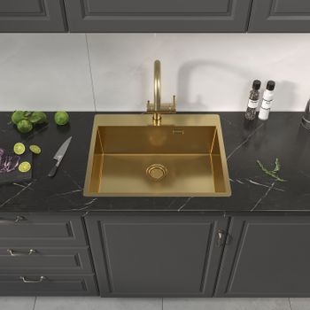 Кухонная мойка Reflexion Iseo RX2265BL оружейная сталь — фото 297, Кухонные мойки