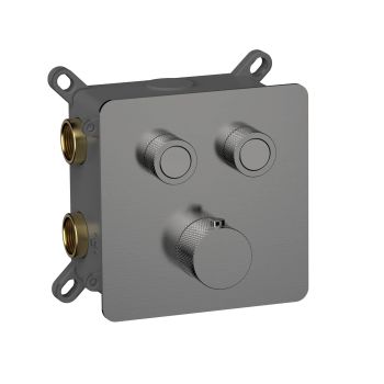 Смеситель с термостатом встраиваемый на 2 потребителя комплект с монтажной частью AQM8811GM — фото 1, Смесители