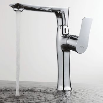 Смеситель для кухни D&K Rhein DA1272401, хром — фото 1, Смесители для кухни