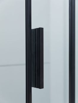Душевая дверь Aquanet Pleasure Evo 140 AE65-N140-BT профиль черный, прозрачное стекло — фото 10, Душевые двери в нишу