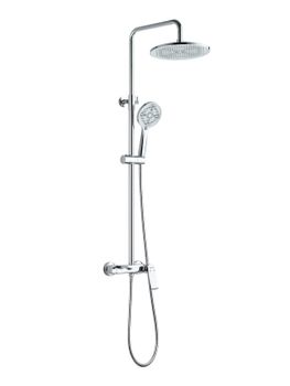 BOND B08-9100 Душевая система с тропическим душем и смесителем с изливом — фото 12, Душевые системы