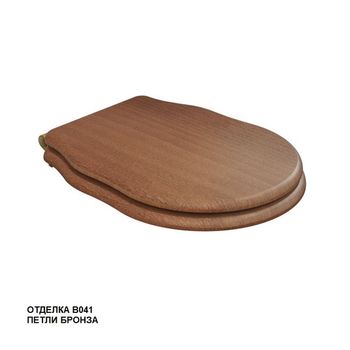 сиденье для унитаза BOHEME с механизмом плавного закрывания, бронза KFm-IB-B041 — фото 1, Сиденья для унитаза