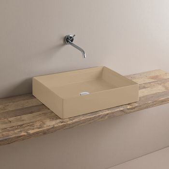 Раковина Artceram Scalino накладная без отверстий цвет cream SCL002 22 00 — фото 1, Раковины накладные