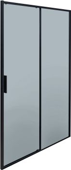 Душевая дверь Aquanet Pleasure Evo 140 AE65-N140-BT профиль черный, прозрачное стекло — фото 7, Душевые двери в нишу
