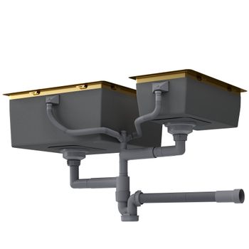 Кухонная мойка Reflexion Iseo RX2265BL оружейная сталь — фото 77, Кухонные мойки