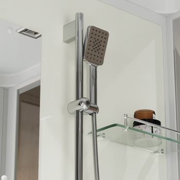 Душевая кабина Niagara Standart ST100/15Q (100х100х215) квадрат,поддон 15см,распашная,проф.белый,3 места — фото 7, Душевые кабины