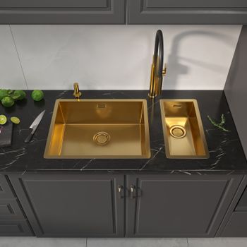 Кухонная мойка Reflexion Iseo RX2265BL оружейная сталь — фото 158, Кухонные мойки