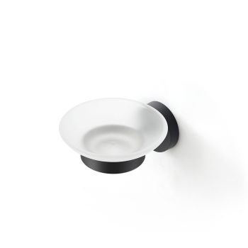 Мыльница, черный матовый, матовое стекло, сплав металлов, Sena, IDDIS, SENSBG0i42 — фото 2, Аксессуары для ванной