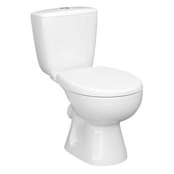 Унитаз-компакт КЕРАМИН ПОЗИТАНО ЖС двухрежимный, сиденье дюропласт CDB00029082 (4810531150961) — фото 4, Напольные унитазы