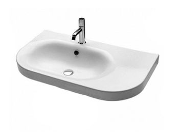 Раковина HATRIA DAYTIME Y0YJ01 подвесная с одним отверстием с переливом цвет белый — фото 1, Раковины