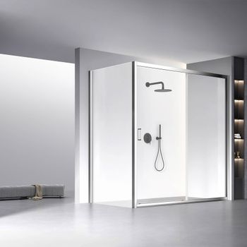 Душевой угол Veconi Rovigo RV-060, 1800х1200х1950, хром, стекло прозрачное RV060-180120-01-C5 — фото 1, Душевые уголки