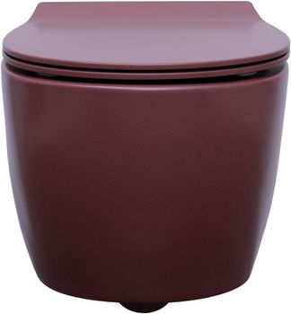 Чаша подвесного унитаза Allen Brau Fantasy 4.11004.BD бордо — фото 9, Подвесные унитазы