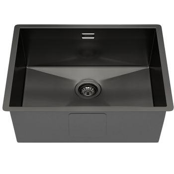 Кухонная мойка Reflexion Iseo RX2265BL оружейная сталь — фото 136, Кухонные мойки