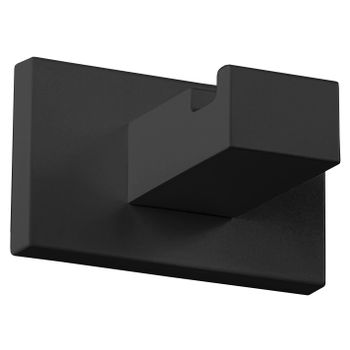 Крючок COLOMBO DESIGN LOOK LC27.NM одинарный цвет черный матовый — фото 1, Крючки для полотенец