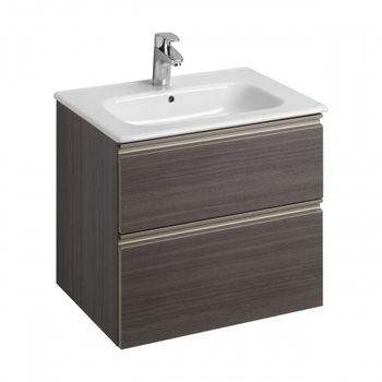 Тумба под раковину Roca The Gap 60 городской дуб 2 ящика A857397402 — фото 1, Тумбы под раковину