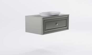 Тумба Шарм 100см 1ящ NCS S 3502-y мат., раковина Шарм бел гл, столешница Solid в цвете 4631177715143 — фото 4, Тумбы с раковиной
