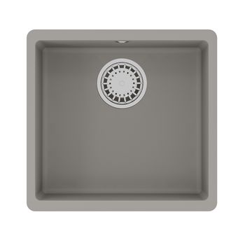 Кухонная мойка Lemark SINARA 440-U подстольного монтажа из кварцгранита, Грей 9910069 — фото 3, Кухонные мойки