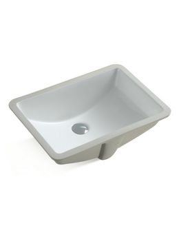 BOND S96-530 Раковина встраиваемая под столешницу 53х37,5х20см прямоугольная белая с переливом — фото 17, Раковины встраиваемые сверху