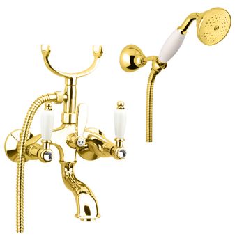 Смеситель для ванны Fiore COLONIALE SKY (SWAROVSKI®) 03OO0601, золото — фото 1, Смеситель для ванны