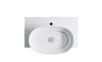 Тумба М-40 Slim 70см 1ящ RAL7024 мат./волна, раковина Атрия бел гл., столешница Solid бел гл. 4631177714504 — фото 4, Тумбы с раковиной