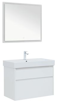 Товар: Мебель для ванной Aquanet Nova Lite 85 белый глянец 00274174 - фото 2 Мебель для ванной Aquanet Nova Lite 85 белый глянец 00274174 — фото 2, Комплекты мебели для ванной