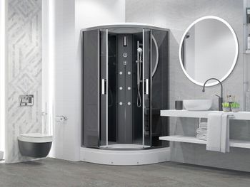 Душевая кабина ERLIT 57 серия ER571017-C24-RUS тонированное стекло — фото 3, Душевые кабины