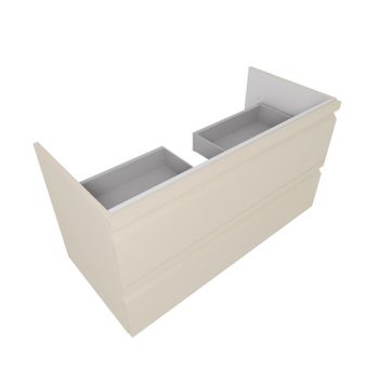 AQ77100-LC Комплект мебели:Тумба 100см ВЕГА с раковиной AQ4100-00, 2 ящика, цвет капучино светлый — фото 3, Комплекты мебели для ванной