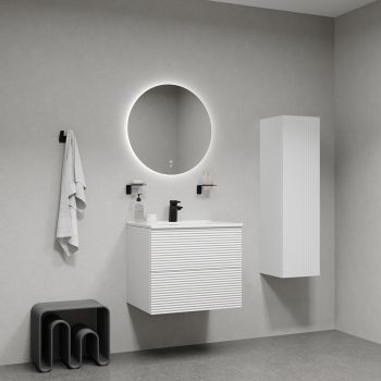 Тумба с умывальником подвесная IDDIS Bild 80 см, белый (BIL80W0i95K) — фото 1, Тумбы с раковиной