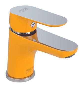 Смеситель для раковины Fiore KEVON CHIC 81YX8120, хром/желтый — фото 1, Смесители для раковины
