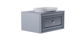 Тумба Шарм 80см 1ящ NCS S 3005-R80B мат., раковина Шарм бел гл, столешница Solid в цвете 4631177715013 — фото 3, Тумбы с раковиной