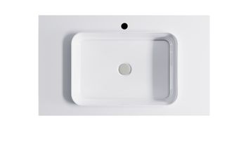 Тумба Фрейм 100 с 1ящ RAL1013 мат. с раковиной Антарес бел гл. и столешницей Solid бел гл. 4631177713958 — фото 6, Тумбы с раковиной