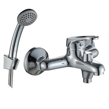 B35 Смеситель для ванны, монолитный излив 145мм, р/ОД, хром, ROS, B35-30 — фото 1, Смеситель для ванны