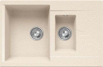 Кухонная мойка Polygran BRIG-770 No327 Кремовый 854901 — фото 1, Кухонные мойки