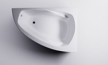 Ванна ТИОРА пустая, литой мрамор, правая 1545х1050 01010028 — фото 2, Ванны