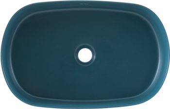 Раковина накладная Allen Brau Fantasy 55 4.11022.PT петроль — фото 1, Раковины накладные