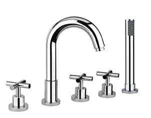 Смеситель на борт ванны Fiore XT 25CR0505, хром — фото 1, Смесители на борт ванны